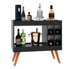 Aparador Bar Com Adega Coffee Break - Preto - Rpm Móveis