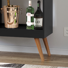 Aparador Bar Com Adega Laguna - Preto - Rpm Móveis