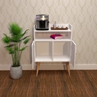 Aparador Bar Com Adega Retrô Bangcoc Branco - Moveise