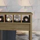 Aparador Bar Com Adega Retrô Divisor De Ambiente - Freijó - M