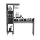 Aparador Bar Com Adega Retrô Divisor De Ambiente - Freijó - M