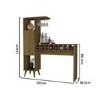 Aparador Bar Com Adega Retrô Divisor De Ambiente - Freijó - M
