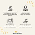 Aparador Bar Com Mesa Dobrável  Multimóveis Ibiza Fg1000 Preto