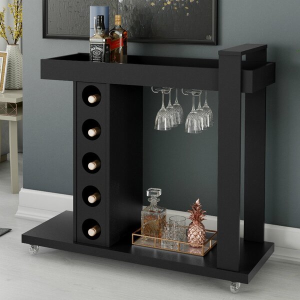 Aparador Bar Com Rodízios Golden Patrimar