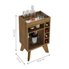 Aparador Bar Com Tampo De Espelho Equestria Pinho