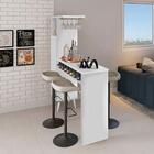 Aparador Bar Divisor De Ambientes Web Branco Primus