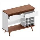 Aparador Bar Grace Adega Para 12 Garrafas 2 Gavetas