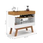 Aparador Bar Las Vegas Branco Mel