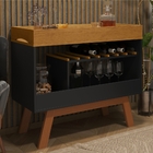 Aparador Bar Las Vegas Preto Mel