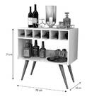 Aparador Bar Lorenzzo Preto – Móveisaqui