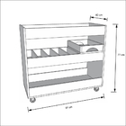 Aparador Bar Luxo 4030 Canela Madeirado