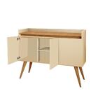 Aparador Bar Retrô 3 Portas Pérola Mel Gold Primus