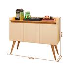 Aparador Bar Retrô 3 Portas Pérola Mel Gold Primus