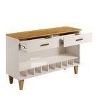 Aparador Bar Retrô Com Adega 9 Nichos 2 Gavetas Cajueiro Yesc