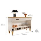 Aparador Bar Retrô Com Adega 9 Nichos 2 Gavetas Cajueiro Yesc