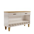 Aparador Bar Retrô Com Adega 9 Nichos 2 Gavetas Cajueiro Yesc