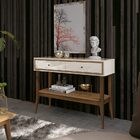 Aparador Bari Off White/naturale Edn Móveis