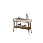 Aparador Bari Retrô 2 Gavetas Off White/naturale