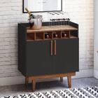 Aparador Barzinho Easy Adega Para 6 Garrafas 2 Portas