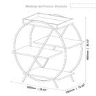 Aparador Barzinho Jb 4009 Com Pés De Ferro