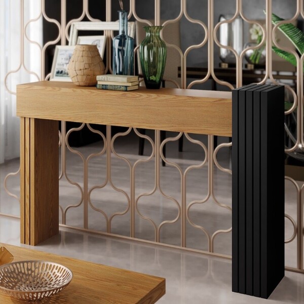 Aparador Beatriz Sem Espelho Carvalho Preto Tana Decor