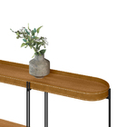 Aparador Bete 139cm No Couro Caramelo - Sallar Home