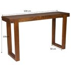 Aparador Bistrô 130cm Em Madeira Maciça Lisie  Marrom