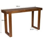 Aparador Bistrô 180cm Em Madeira Maciça Lisie Marrom