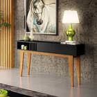 Aparador Bless 136cm Com Nicho Preto Tana Decor