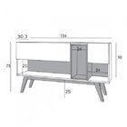 Aparador Br81  Preto/madeirado