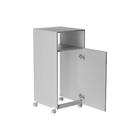 Aparador Branco Esconde Botijão De Gás Com Rodízios