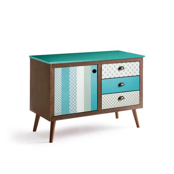 Aparador Bufett Roncalli Mdf Barbera Decorar Lamina Madeira