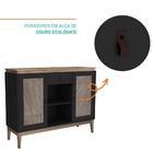 Aparador Buffet 02 Portas 01 Gaveta E 02 Nichos 119 Cm Trama