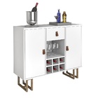 Aparador Buffet 02 Portas Industrial Linha Alta Moderno Branc