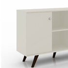 Aparador Buffet 02 Portas Retrô Off White Movelbento