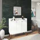 Aparador Buffet 03 Portas Lia Branco Móveis Paraná