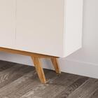 Aparador Buffet 1,60 Com 4 Portas Martina - Pérola / Camaru -