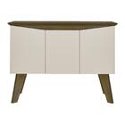 Aparador Buffet 110cm 3 Portas Com Pés Retrô Multimóveis Cr50