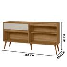 Aparador Buffet 160 Cm 4 Portas Ra2550 Plla