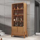 Aparador Buffet 170 Com Cristaleira Lizz Pés Madeira Maciça