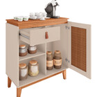 Aparador Buffet 1 Porta E 1 Gaveta Flora Babus - Off White /