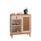 Aparador Buffet 1 Porta E 1 Gaveta Flora Babus - Off White /