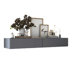 Aparador Buffet 2 Gavetas Suspenso Flutuante Para Corredor Ci