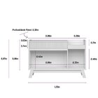 Aparador Buffet 2 Portas 1 Gaveta Lucca Línea Brasil