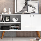 Aparador Buffet 2 Portas Branco 1,20m