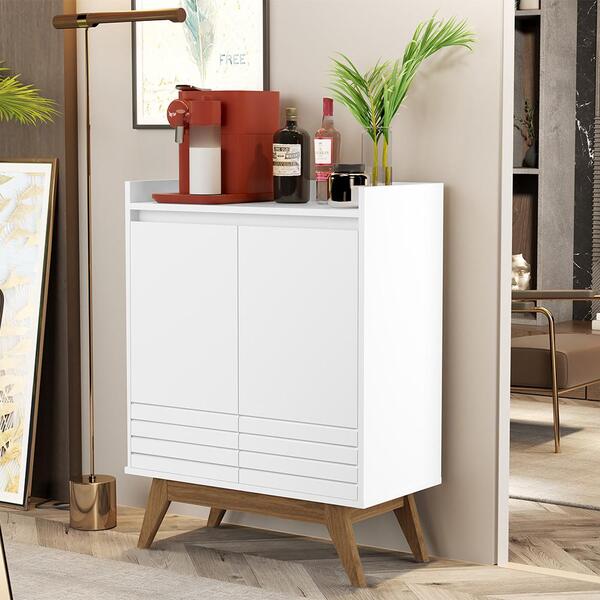Aparador Buffet 2 Portas Cantinho Do Café Eros - Branco - Loj