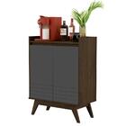 Aparador Buffet 2 Portas Cantinho Do Café Eros - Cedro / Cinz