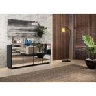 Aparador Buffet 2 Portas Com Espelho E Pés Quadrados Vegas Mu