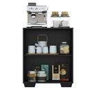 Aparador Buffet 2 Portas Com Espelho E Pés Quadrados Vegas Mu