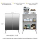 Aparador Buffet 2 Portas Com Espelho Retrô Vegas Multimóveis